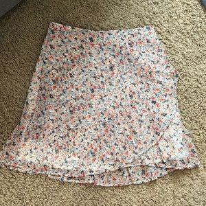 Abercrombie flowy floral mini skirt